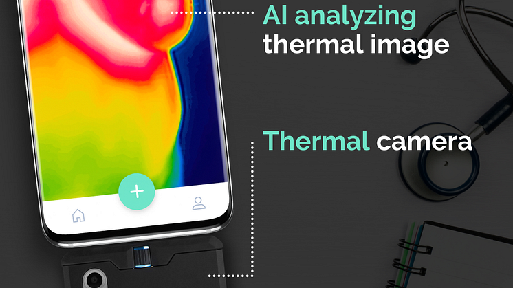 Bild visar Thermaiscans portabla pre-screening med AI- och värmekamerateknik 