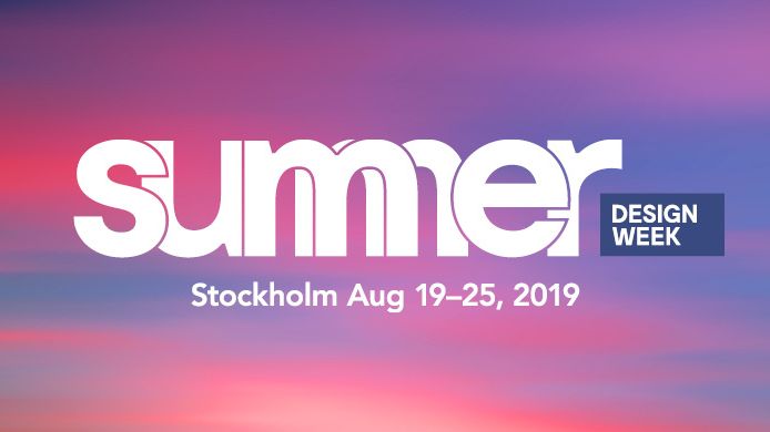 Summer Design Week 19-25 augusti 2019