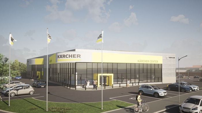 Kärchers nya center i Malmö. Bild från Castellum. 