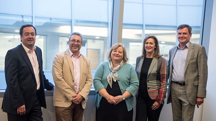 Members of the Experience Bank Advisory Board: Geoff Hodgson, Andrew Marsh, Alison Fellows, Gillian Marshall, James Robson 