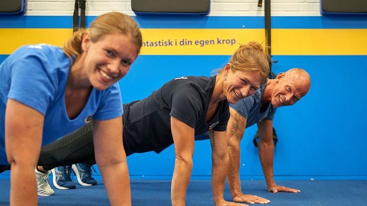 De tre personlige trænere i Fit4livetBootcamp, Anette, Paya og Niels