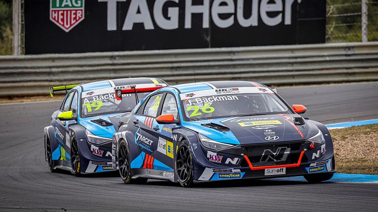 Andreas and Jessica Bäckman are ready for the third round of WTCR this weekend in Spain. Photo: FIA WTCR (Free rights to use the image)