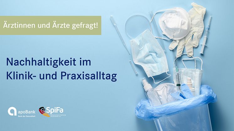 Nachhaltigkeit im Gesundheitswesen – Umfrage des SpiFa und der apoBank gestartet