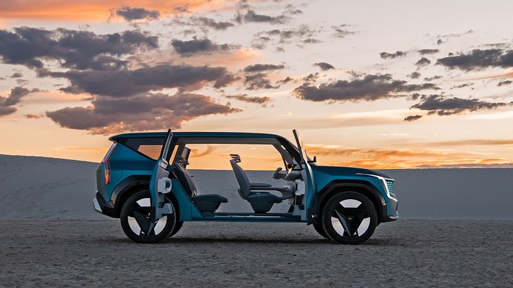 Kia visar elsuven Concept EV9 på AutoMobility i Los Angeles