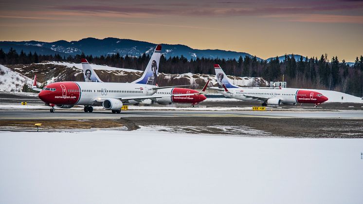 Ovanligt stark passagerartillväxt för Norwegian i april