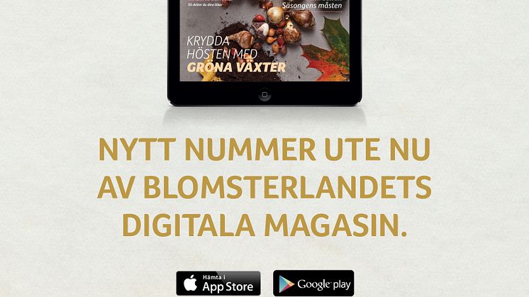 Nytt nummer av Blomsterlandets Digitala Magasin.