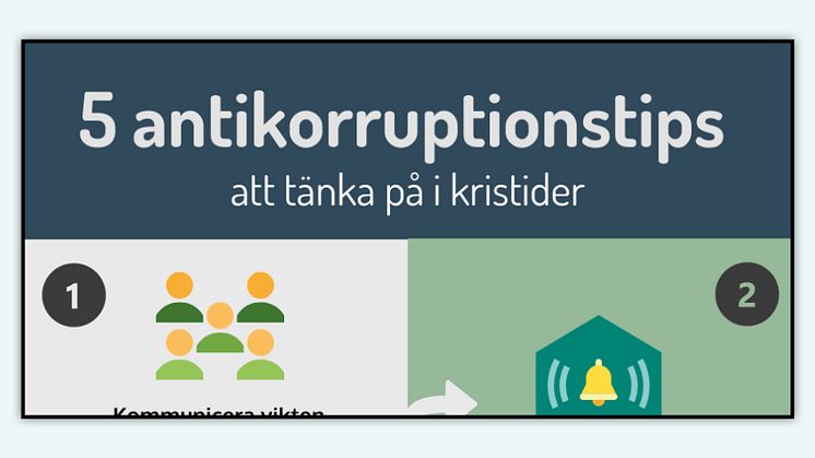 Fem antikorruptionstips att tänka på i kristider