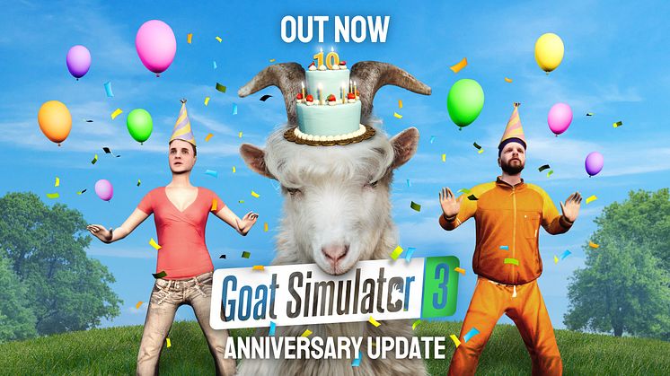 GOAT SIMULATOR 3 CELEBRATES 10TH ANNIVERSARY WITH RETURN OF CLASSIC NPCs