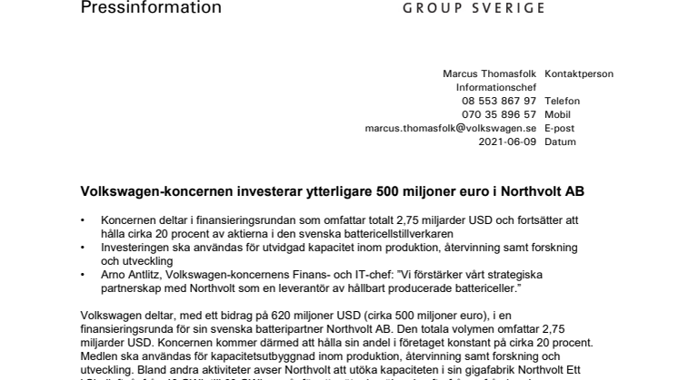 Volkswagen-koncernen investerar ytterligare 500 miljoner euro i Northvolt AB.pdf