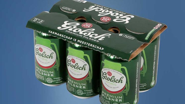 Smurfit Kappas nye TopClip-produkt lanseres av den ledende ølbryggeren Royal Grolsch