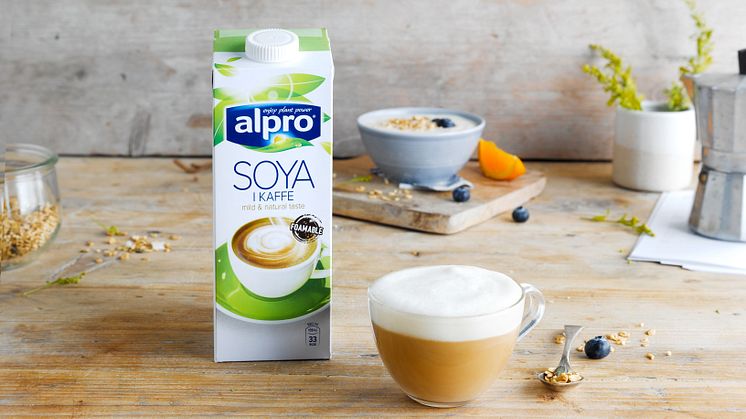 NYHET FRA ALPRO: Soyadrikk spesielt utviklet for kaffe 