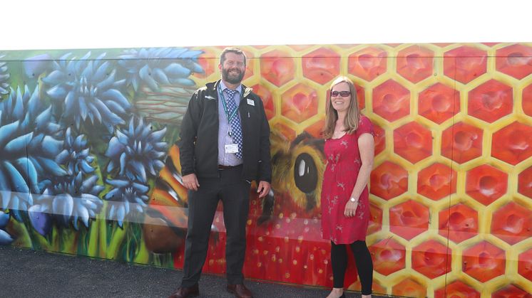Falmer station has a colourful new mural - more images available to download below