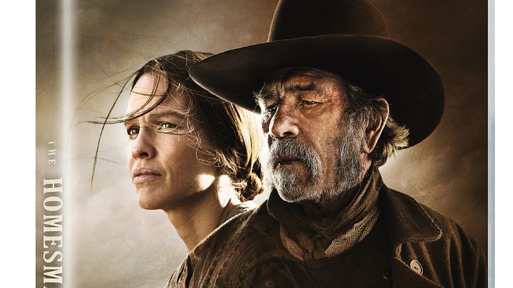 Det historiske drama THE HOMESMAN med Hilary Swank och Tommy Lee Jones  i huvudrollerne släpps i alla format på måndag 6. april