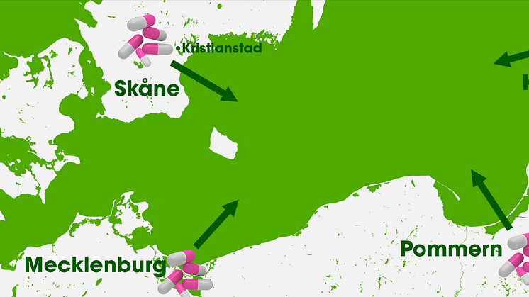 MORPHEUS fyra modellområden för att förhindra läckage av läkemedelsrester från avloppsreningsverk till södra Östersjön.