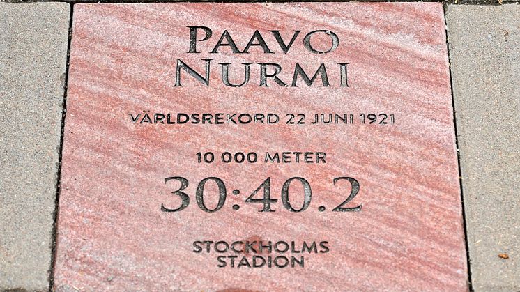 Paavo Nurmi var en fantastisk löpare, förutom många värlsrekord tog han 9 OS-guld. Foto: Karin Törnblom
