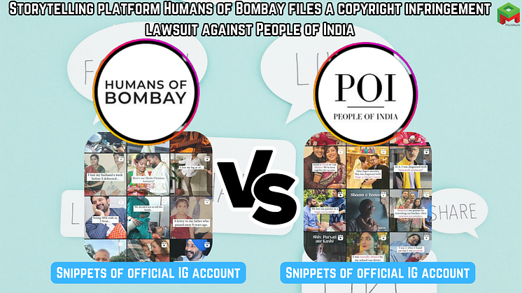 Storytelling platform Humans of Bombay files a copyright infringement lawsuit against another platform