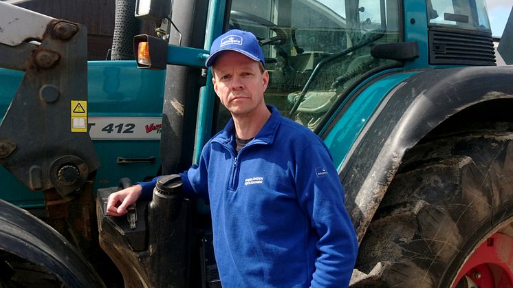 Henrik Wahlberg, mjölkbonde i Soukolojärvi, Norrbotten och Norrmejeriers styrelseordförande. Foto: Viktoria Luttu Wahlberg