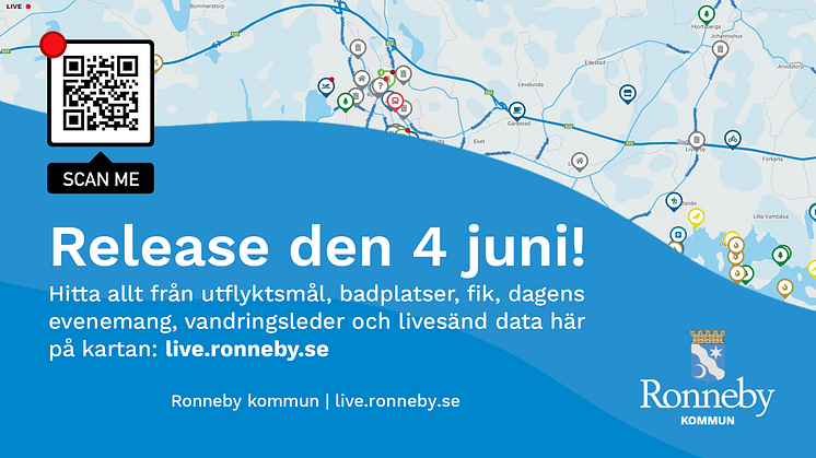 I morgon släpps Ronneby Live – ny teknik för invånare och besökare!