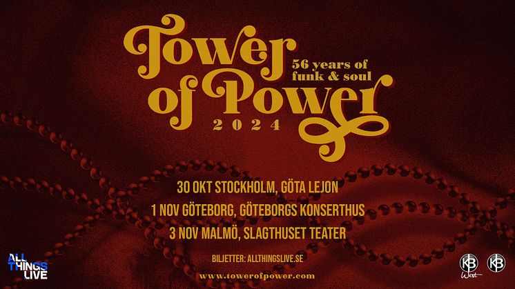 Tower of Power till Sverige