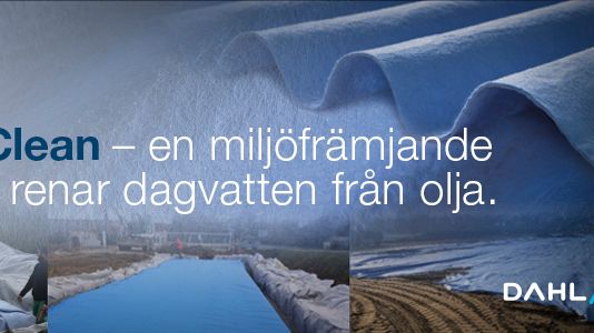 TenCate GeoClean® - en miljöfrämjande aquatextil som renar dagvatten från olja. Säljs nu via Dahl Sverige AB.