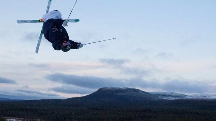 Emil Holmgren, Åre SLK, är en av elva uttagna åkare till världscupen i Idre Fjäll i helgen.