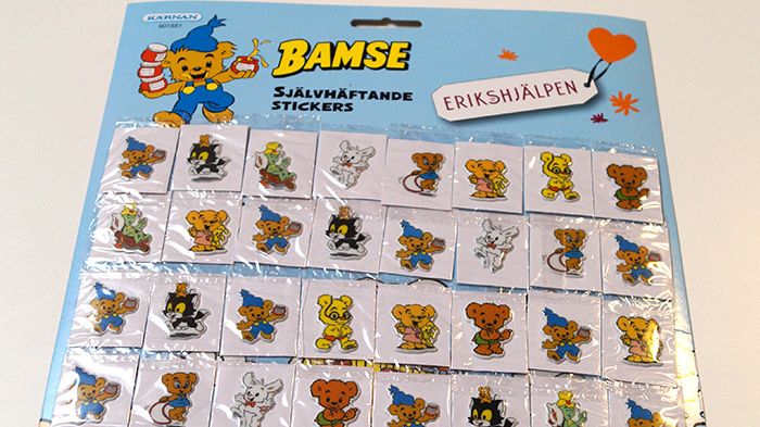 Erikshjälpen stoppar utskick av Bamse-stickers