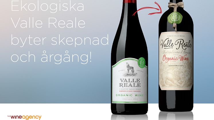 Ny design och årgång för ekologiska Valle Reale Montepulciano d'Abruzzo!