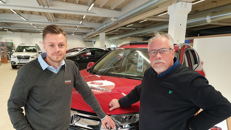 Bosses Bils motorer: Christoffer och Peter Alnelind.