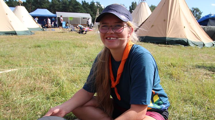 På onsdag kom Idun från Morlanda scoutkår till Jamboree22