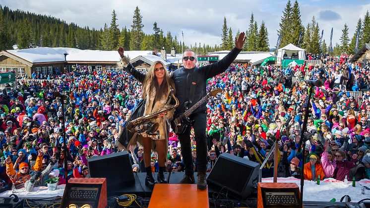 Skandinavias mest populære afterski-band, svenske Rydell & Quick, spiller i Hemsedal og Trysil i påsken. Foto: Ola Matsson