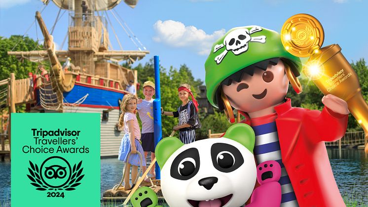 PLAYMOBIL-FunPark gewinnt Tripadvisor Travellers’ Choice Award 2024  - Community vergibt Bestnoten für einen Besuch in dem fränkischen Freizeitpark 