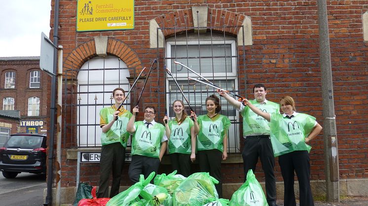 Council and McDonald’s team up for litter pick