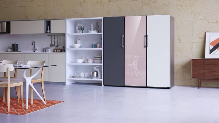 Samsung introduserer nytt BESPOKE-kjøleskap og ny premium-serie med innebygde hvitevarer på IFA 2019