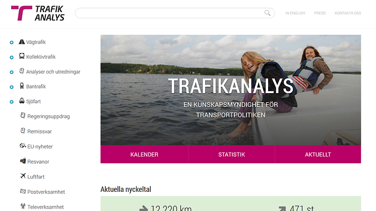 Trafikanalys lanserar en ny version av trafa.se