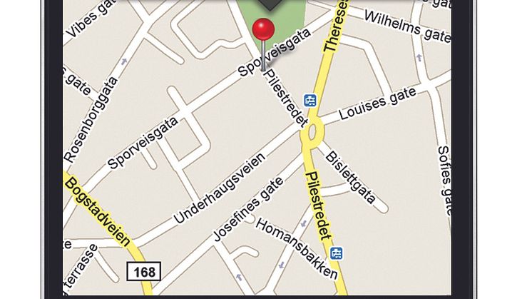GPS Link med Finder: Mobilen viser hvor den stjålne bilen er.