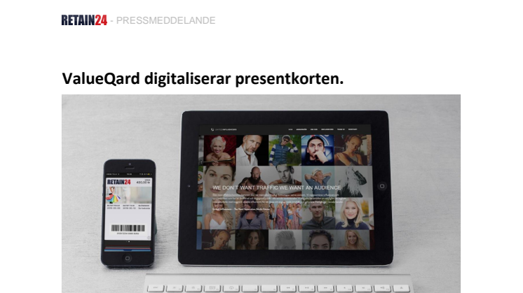 ValueQard digitaliserar presentkorten. 