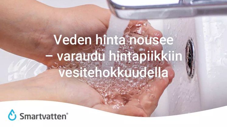 Veden hinta nousee – varaudu hintapiikkiin vesitehokkuudella