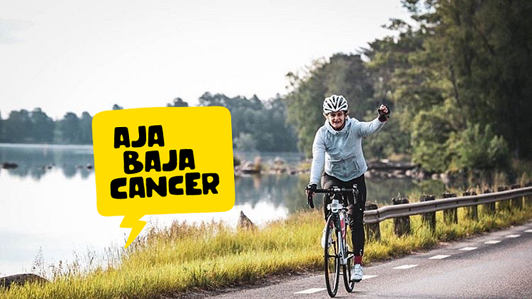 Arijola Delija cyklar tur och retur Malmö -Stockholm för barn som drabbats av cancer.