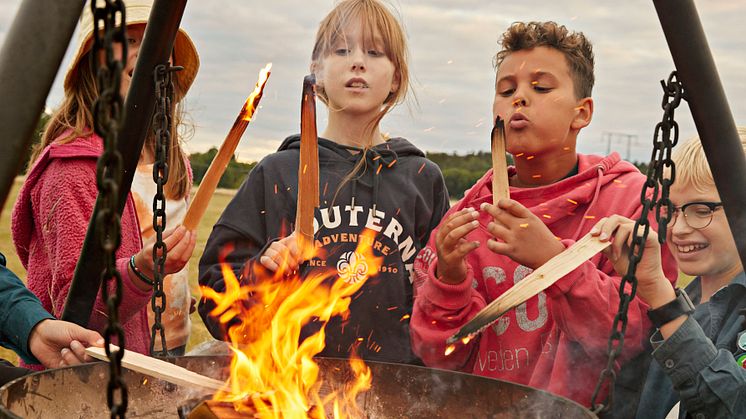 Scouterna, Friluftsfrämjandet och Mentor Sverige går samman i nytt projekt. Foto Eva Edsjö