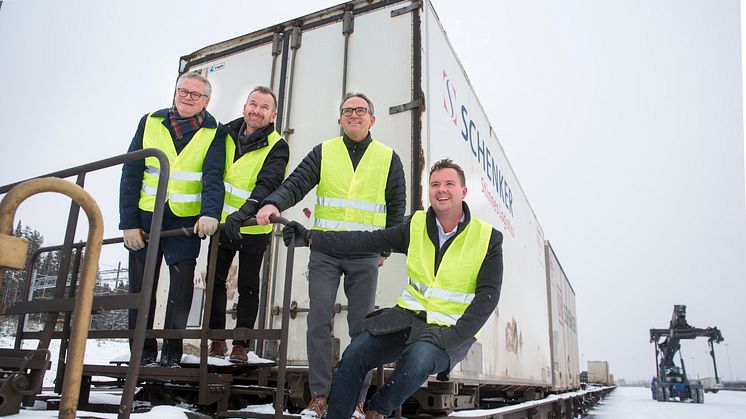 Hans Backman Real Rail, Robert Lindkvist DB Schenker,  Anders E Johansson och Johan Granberg Polarbröd.