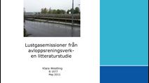 C SVU-rapport C 2011-IVLB1977: Lustgasemissioner från avloppsreningsverk – en litteraturstudie (avlopp)