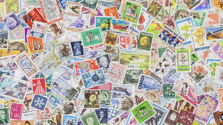 Blandet frimærker fra Valby Frimærkecenter