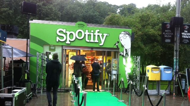 Pressbyrån öppnar Spotifybutik. 