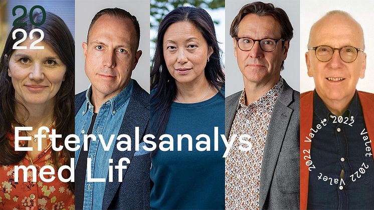 Statsvetaren Jenny Madestam, Peter Leander – kommunikationschef på Lif, Tove Lifvendahl – politisk chefredaktör och ledarskribent på SvD, Anders Blanck – vd på Lif och Widar Andersson – politisk redaktör på Folkbladet.