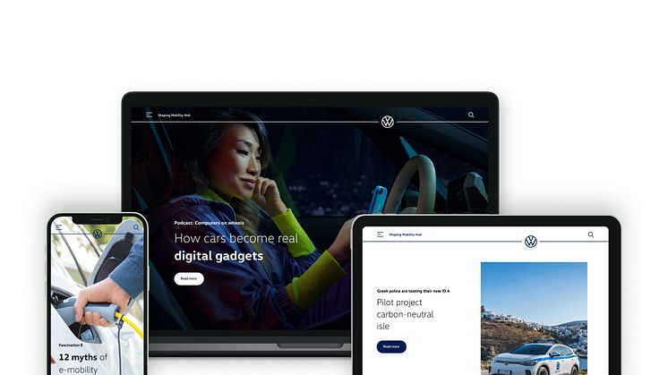Volkswagen lancerer ny website, der giver dig indsigt i fremtidens mobilitet