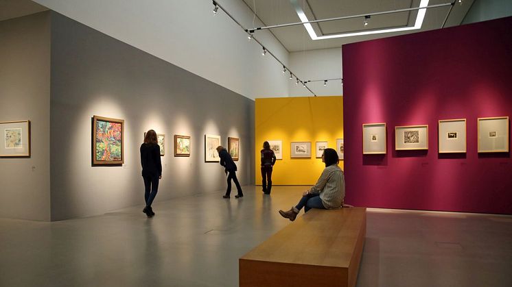 Blick in die Ausstellung "Nolde und die Brücke" im Museum der bildenden Künste Leipzig