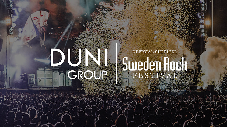 Duni Group i samarbete med Sweden Rock 