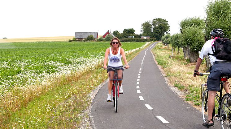 Cykelväg utmed busslinje 122 i Kävlinge kommun