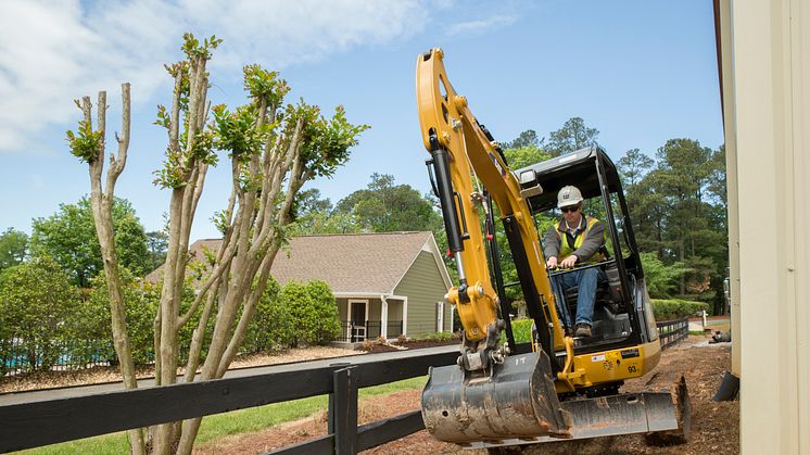 Cat 301.7D minigrävare - litet utrymme