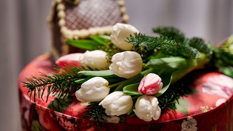 Här får du massor av tips på hur du skapar skön julstämning med hjälp av svenskodlade hyacinter och tulpaner. 